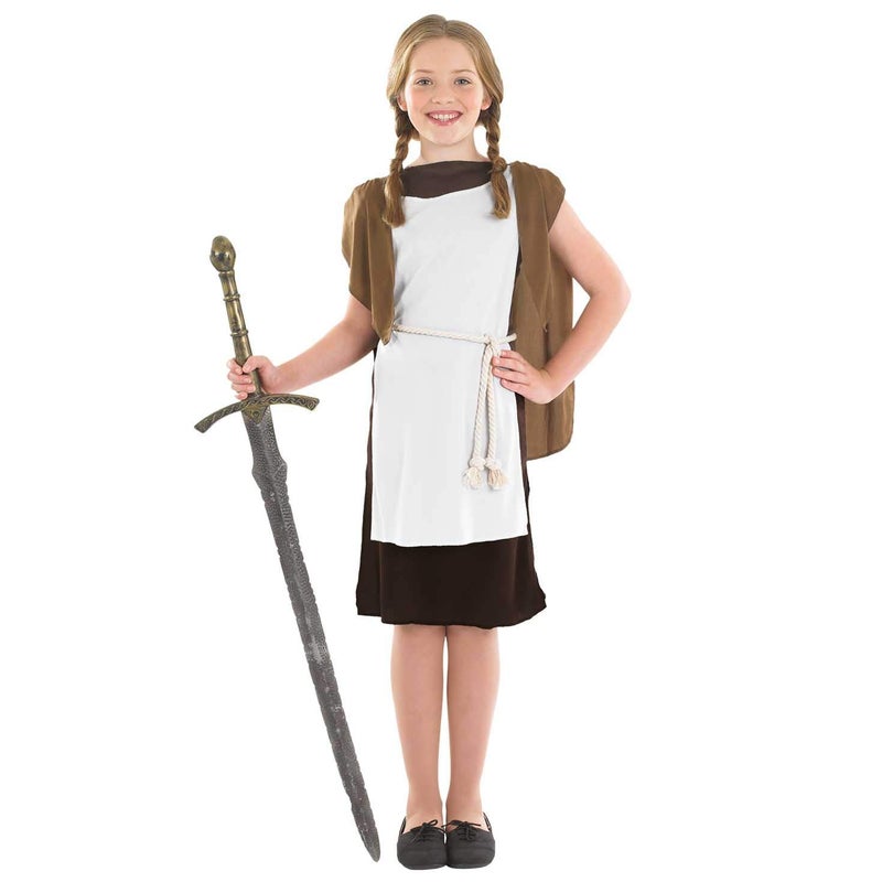 fun shack Viking Costume Kids, Girls Viking Costume, Viking Girl Costume, Warrior Costume Girls, Viking Costume for Girls, Large - Image 1